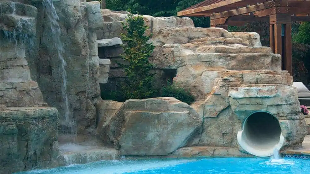 Virginia Pool House Slide