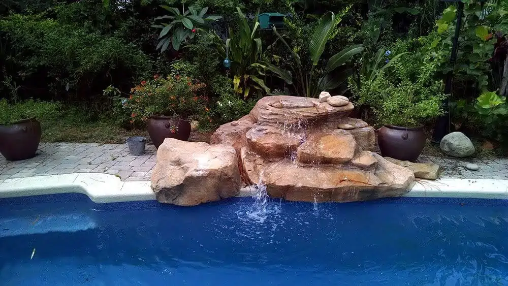 Texas Two-Step Swimming Pool Waterfall in Florida