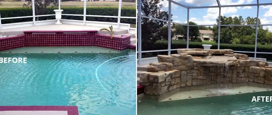 Swimming Pool Makeover Before & After