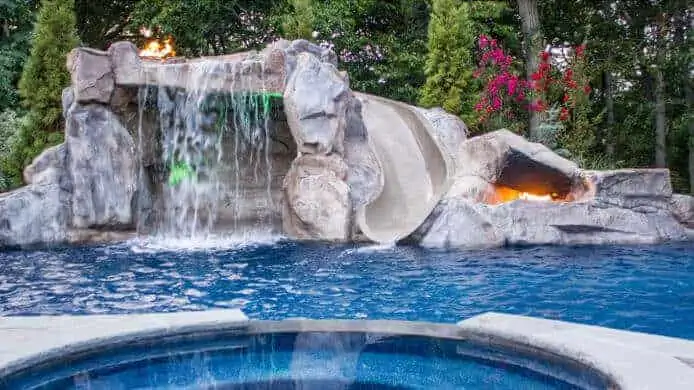 Fire Feature and Grotto Using RicoRock Products