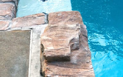 RicoRock Artificial Rock Waterfall on an Existing Pool