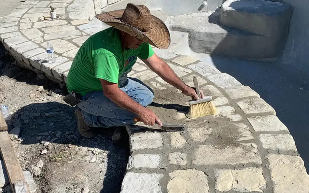 how to finish grout ricorock coping