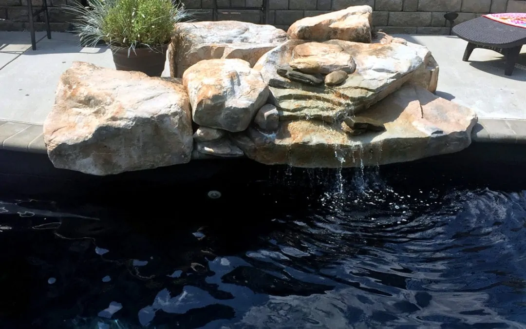 RicoRock Artificial Rock Swimming Pool Waterfall