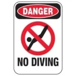 danger no diving pool signs l10058 lg
