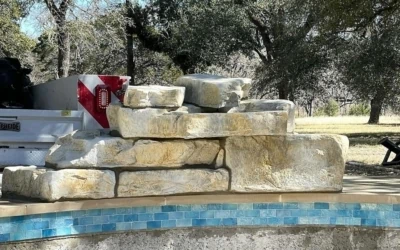 Use the 28 inch waterfall kit for a quick, easy backyard remodel